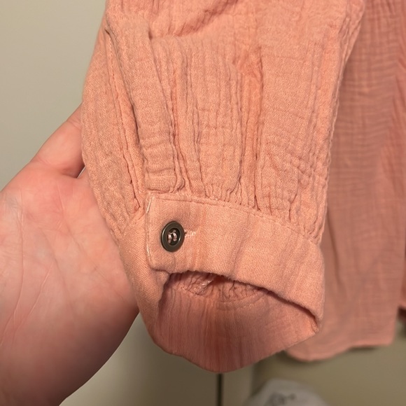 Entro Pink Button Down - Baby Doll back - Picture 4 of 5